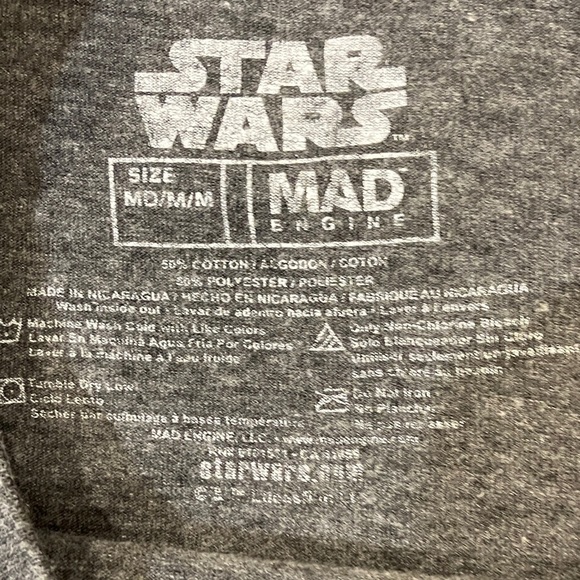 Star Wars Gray Tee with Baby Yoda Design - Picture 9 of 9